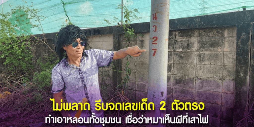 เลขเด็ด 2 ตัวตรง หมาเห็นผีที่เสาไฟ